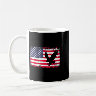 Bald Eagle Usa Flag Patriotic Fourth Of July Dom コーヒーマグカップ