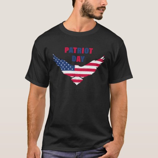 Bald Eagle USA Patriot Day Tシャツ (正面)