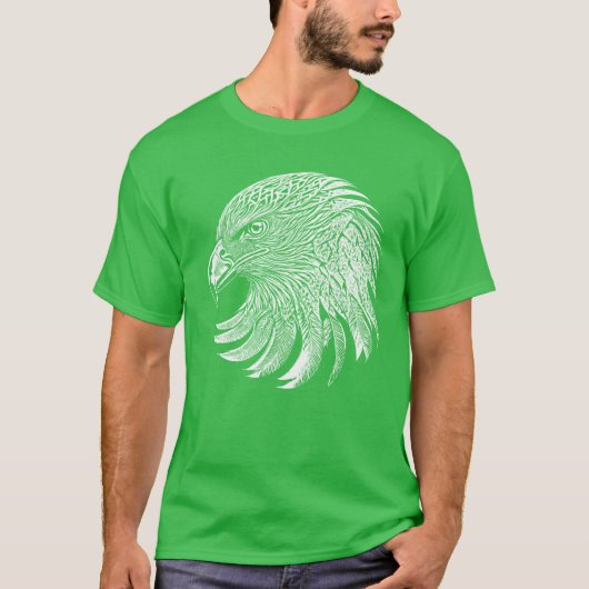 Bald eagle vintage art gift tシャツ (正面)