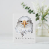 Bald Eagle Vitality & Buoyancyカスタマイズ可能 ポストカード (スタンド正面)