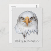 Bald Eagle Vitality & Buoyancyカスタマイズ可能 ポストカード (正面/裏面)