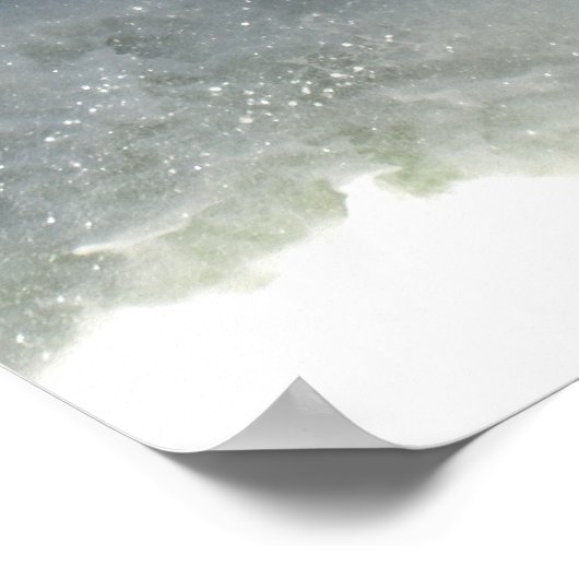 Bald Eagle & Waterfallポスター ポスター (角)