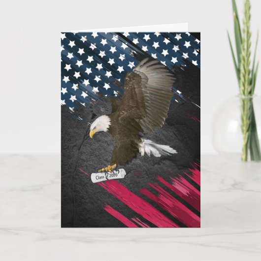 Bald Eagle with 2026 Graduation Diploma カード (正面)