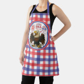 Bald Eagle with Fireworks- USA 250年1776-2026 エプロン (インサイチュ)