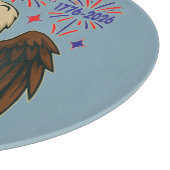 Bald Eagle with Fireworks- USA 250年1776-2026 カッティングボード (角)