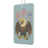 Bald Eagle with Fireworks- USA 250年1776-2026 カーエアーフレッシュナー (左)