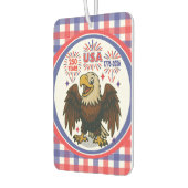 Bald Eagle with Fireworks- USA 250年1776-2026 カーエアーフレッシュナー (左)