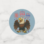 Bald Eagle with Fireworks- USA 250年1776-2026 コンフェッティ (スモール正面)