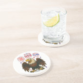 Bald Eagle with Fireworks- USA 250年1776-2026 コースター (側面)