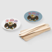 Bald Eagle with Fireworks- USA 250年1776-2026 ハンドファン (組立なし)