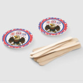 Bald Eagle with Fireworks- USA 250年1776-2026 ハンドファン (組立なし)