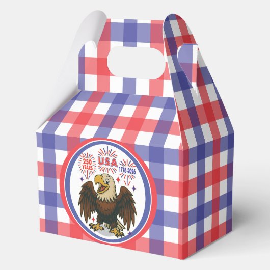 Bald Eagle with Fireworks- USA 250年1776-2026 フェイバーボックス (正面)