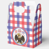 Bald Eagle with Fireworks- USA 250年1776-2026 フェイバーボックス (見開き)