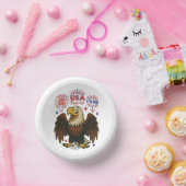 Bald Eagle with Fireworks- USA 250年1776-2026 ペーパーボウル (パーティー)