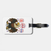 Bald Eagle with Fireworks- USA 250年1776-2026 ラゲッジタグ (裏面横)