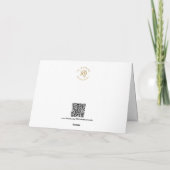 Bald Eagle with Salmon Pacific Northwest Blank Hol シーズンカード (裏面)