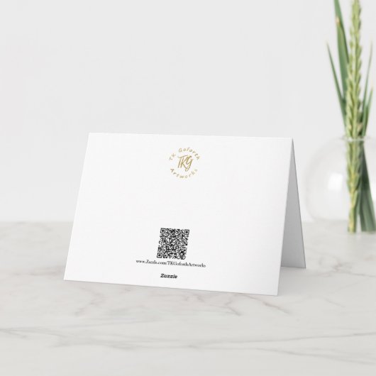 Bald Eagle with Salmon Pacific Northwest Blank Hol シーズンカード (裏面)