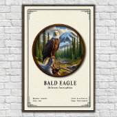 Bald Eagle Zoology Series ポスター