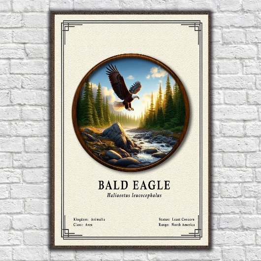 Bald Eagle Zoology Series ポスター