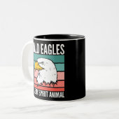 Bald Eagles Are My Spirit Animal ツートーンマグカップ (正面左)