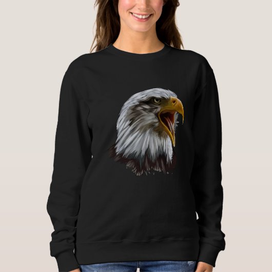 Bald Eagles Cool with a Bald Eagle スウェットシャツ (正面)