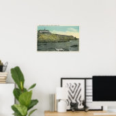 Bald Head Cliff and Exterior of Cliff House # ポスター (ホームオフィス)