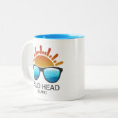 Bald Head Island North Carolina Sunglasses ツートーンマグカップ (正面左)