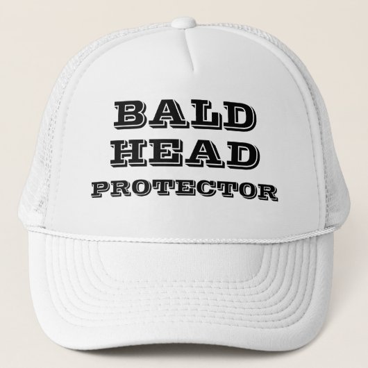 BALD HEAD PROTECTOR Funny Humorous キャップ (正面)