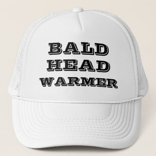 BALD HEAD WARMER 楽しい ユーモラス キャップ (正面)