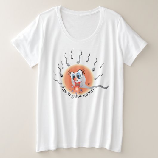 Bald Mami T-Shirt プラスサイズTシャツ (デザイン正面)