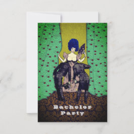 Bald Men – 学士招待状/ RSVP 招待状