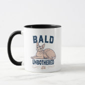 Bald Unbothered Sphynx Cat Graphic Art マグカップ (左)