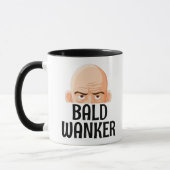  Bald wanker mug, Christmas Gift for someone bald マグカップ (左)