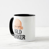  Bald wanker mug, Christmas Gift for someone bald マグカップ (正面左)