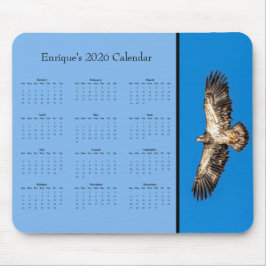 BaldEagle: Customize full year 2026 calendar Mouse マウスパッド