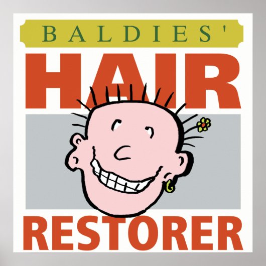 Baldies Hair Restorer ポスター (正面)