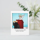 Baldingおもしろいユーモアポストカード ポストカード (スタンド正面)