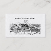 Baldwinのロコモーティブの仕事、古いIronsides 1832年 名刺 (裏面)