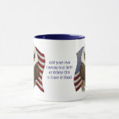 Baldwinパーソナライズなかわいい白頭鷲 マグカップ (中央)