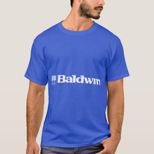 Baldwinピアノキーボードブランド Tシャツ (正面)
