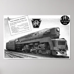 Baldwinペンシルバニアの鉄道T-1の蒸気機関車 ポスター