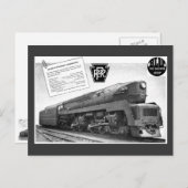 Baldwinペンシルバニアの鉄道T-1の蒸気機関車 ポストカード (正面/裏面)