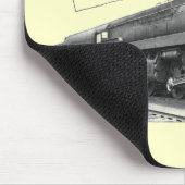 Baldwinペンシルバニアの鉄道T-1の蒸気機関車 マウスパッド (コーナー)