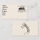 Baldwin機関車は1895年の名刺を働かせます 名刺 (正面/裏面)