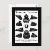 Baldwin機関車、Revenue Earners ポストカード (正面/裏面)