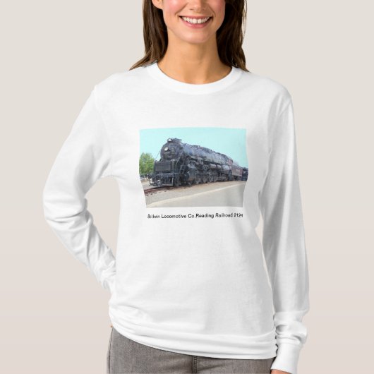 Baldwin-の読書鉄道機関車2124のTシャツ Tシャツ (正面)
