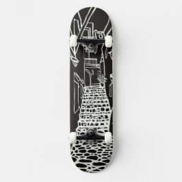 Balearic Islands Line Art Skate Deck スケートボード