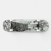 Balearic Islands Line Art Skate Deck スケートボード (横)