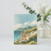 Balearic Islands Vintage French Riviera Travel シーズンポストカード (スタンド正面)