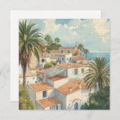 Balearic Islands Vintage French Travel シーズンカード (正面/裏面)